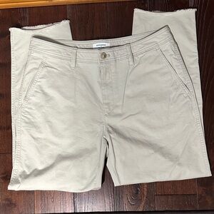 Banana Republic slim Mid Rise Khaki Chinos Sz 10